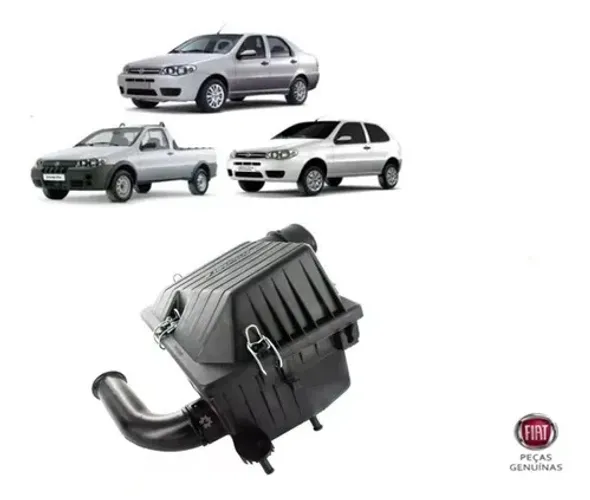 Filtro Ar Completo Palio Sienda Strada 2002 2019 Original 51910095 usado