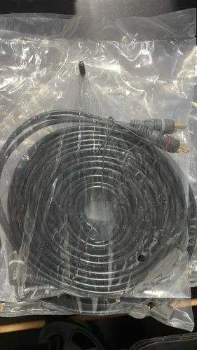 Cabo RCA 5 Metros para som automotivo emborrachado comum 