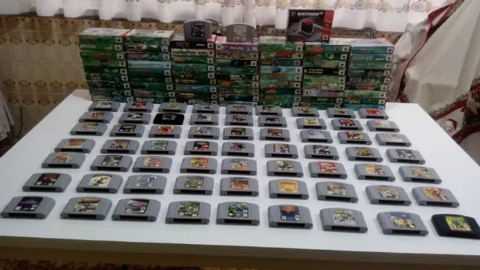 65 Fitas Originais Para Nintendo 64 + 1 Caixa Expansion Pak