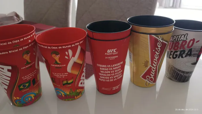 Copos colecionáveis de eventos Budweiser/UFC/Copa , Brahma copa eFlamengo