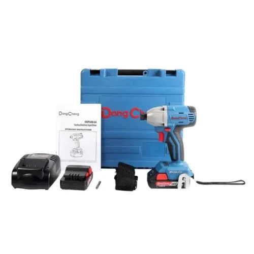 Parafusadeira De Impacto 18v Com 2 Baterias Dongcheng Dcpl02-14