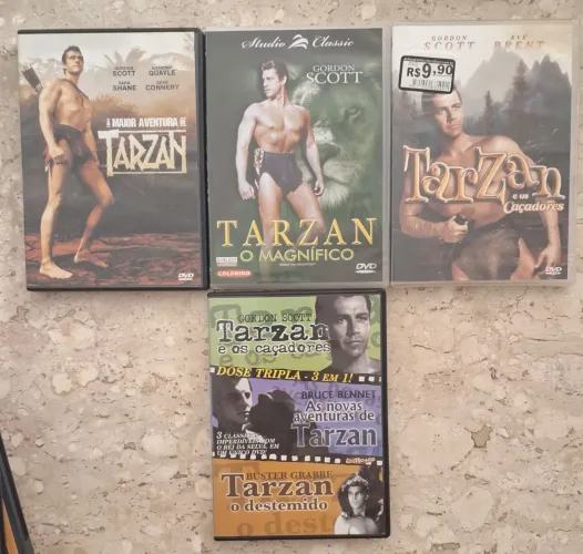 Coleção de DVDs Tarzan - 9 Filmes