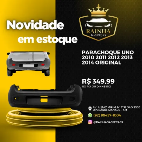Parachoque Uno 2010 2011 2012 2013 2014 Original