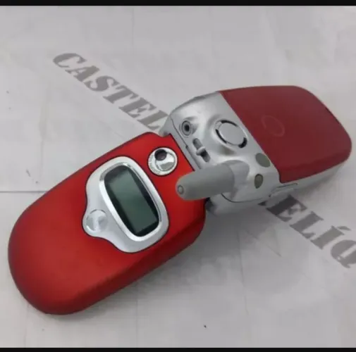Motorola v300 RED celular antigo 2003 RELIQUIA nacional