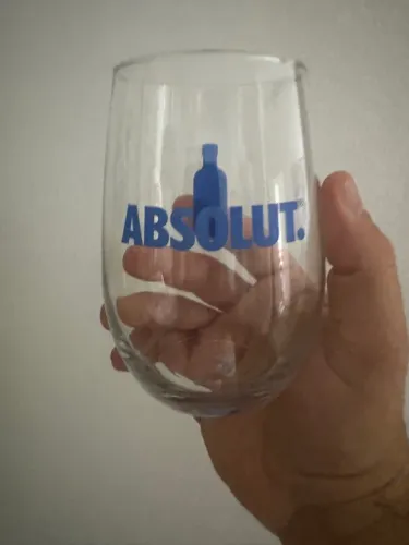 Caixa com 12 Copos Personalizado Vodka Absolut 465Ml