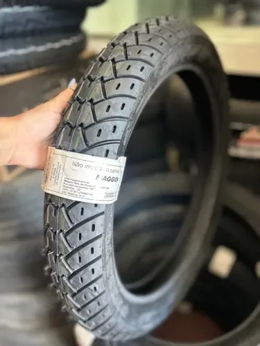 Pneu de moto 100/90r18 maggion sem câmara de ar 