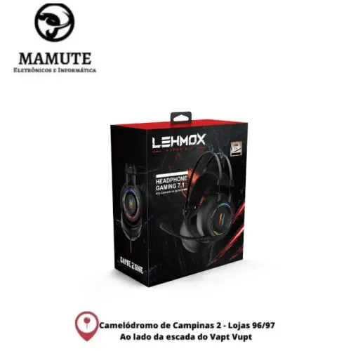 Headphone Gaming 7.1 Com Alta Captação De Áudio Lehmox Gt-F1