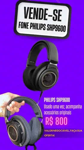 Headphone Philips SHP9600