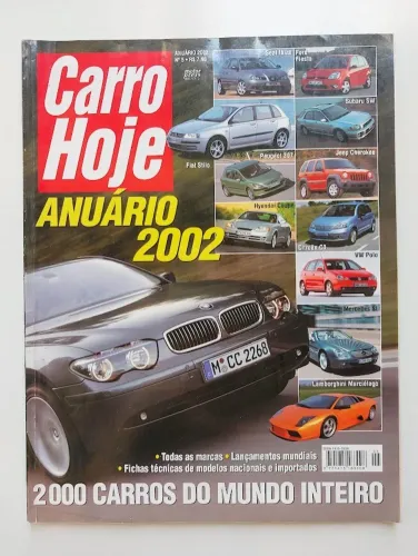 Anuário 2002 com todos os carros do mundo - Revista Carro