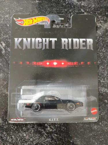Miniatura hot Wheels Premium KITT Supermáquina 1/64 temática 
