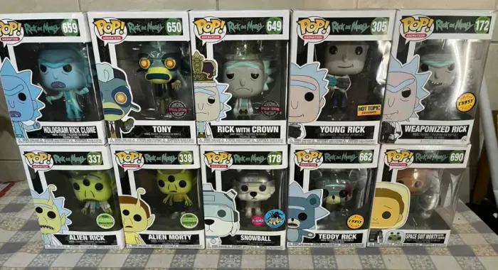Lote Funkos Rick and Morty 03