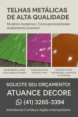 Telhas Metálicas de Alta Qualidade - Atuance Decore