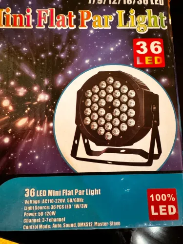 4 unidades de Par Led 36 3W 