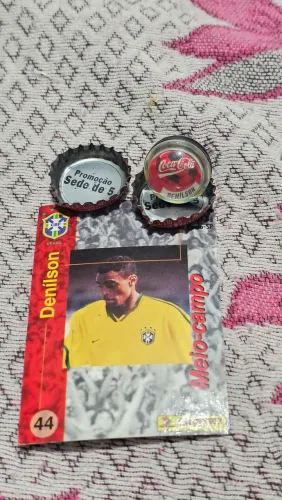 COLEÇÃO FUTEBOL COCA COLA, CRAQUES DA SELEÇÃO BRASILEIRA, NOSTALGIA. DENILSON