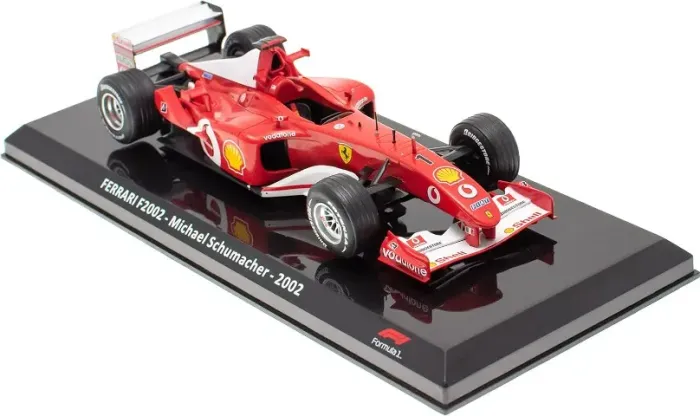 Miniatura F1 1/24 Ferrari F2002 2002 - Michael Schumacher - Nova / Lacrada