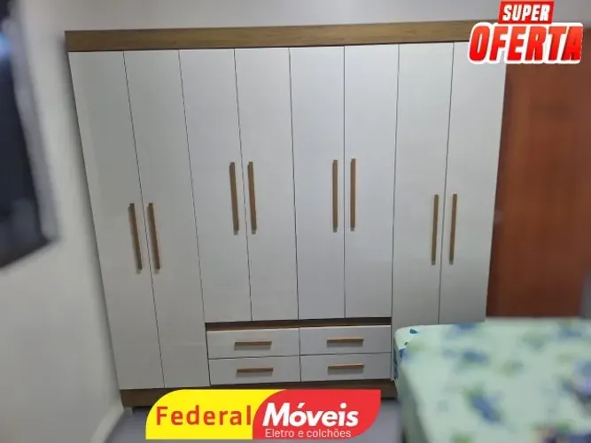 Guarda Roupa 100% MDF 4G 6P (TEMOS CREDIÁRIO)