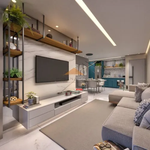 Edf. Costa Báltica, 50m², 2 quartos, 1 suíte, varanda, área de serviço e lazer completo