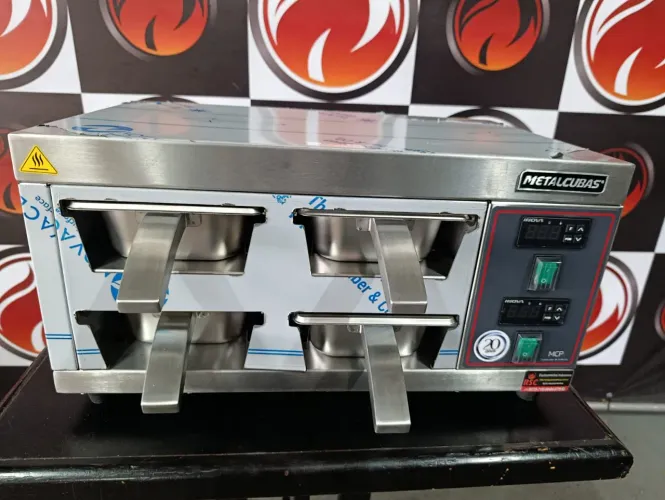 Conservador de proteína 4 cubas 220 volts marca METALCUBAS toda no aço inox