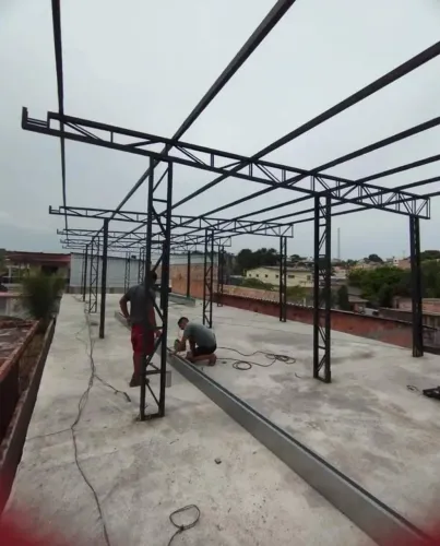 Estrutura metálica para cobertura