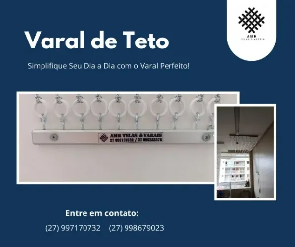 Varal de varetas individuais de alumínio  