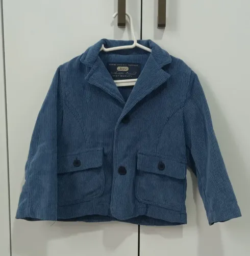 Blazer Veludo Azul - Infantil