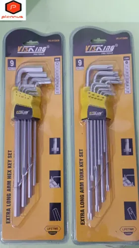 ** Kit com 9 Peças de Chaves Allen + com 9 Peças de Chaves Torx Resistentes z981 **