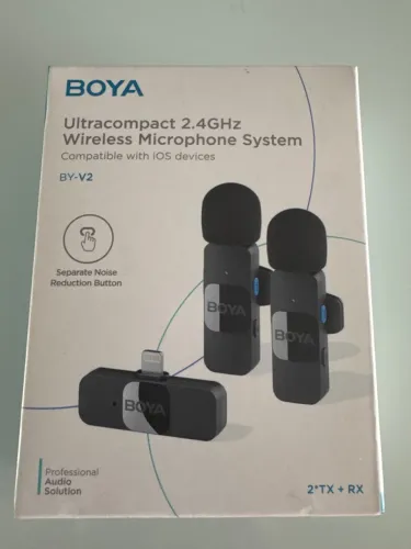 Microfone BOYA 2.4GHz Wireless BY- V2