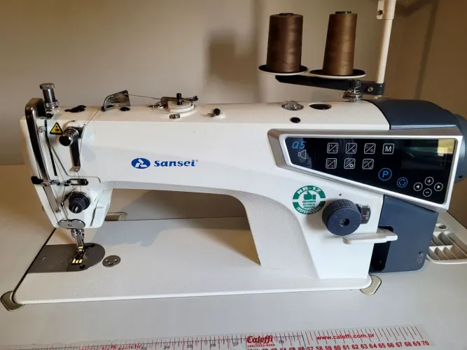 Máquina de costura reta industrial sansei mq5