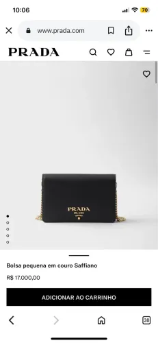 Impecável bolsa Prada Original 