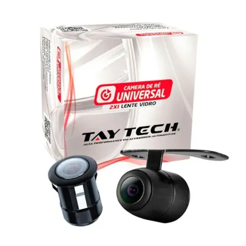 Camera De Ré Taytech 2x1 Universal Automotiva Estacionamento