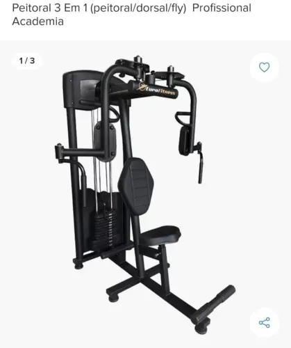 Máquina de musculação 3 em 1 Peitoral