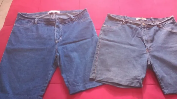 2 Bermudas feminina, tamanho 52