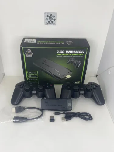 VIDEO GAME - GAME STICK - 20 MIL JOGOS - 2 CONTROLES SEM FIO - SOMOS LOJA FISICA