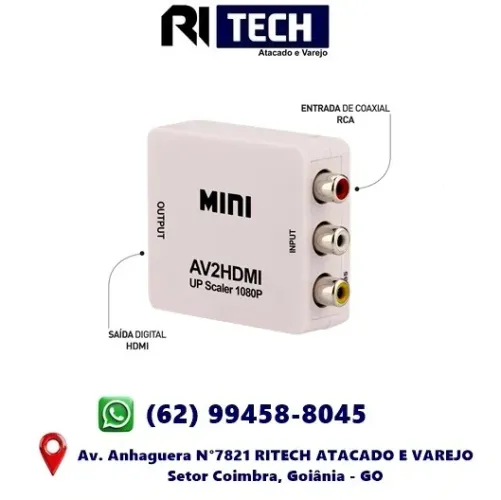 Adaptador Conversor AV RCA para HDMI