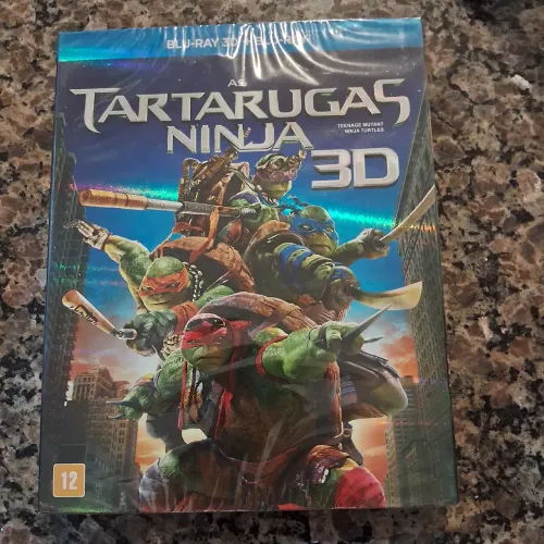 Blu-ray As Tartarugas Ninja 3D + Blu-ray Original LACRADO 