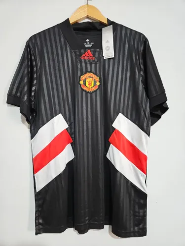 Camisa Camiseta Manchester United Icon 2023 2024 Preta 