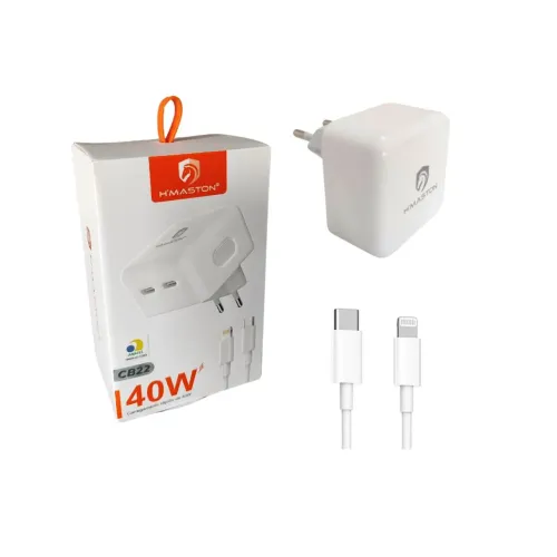 Carregador iPhone Turbo 40W HMaston | USB-C | Novo