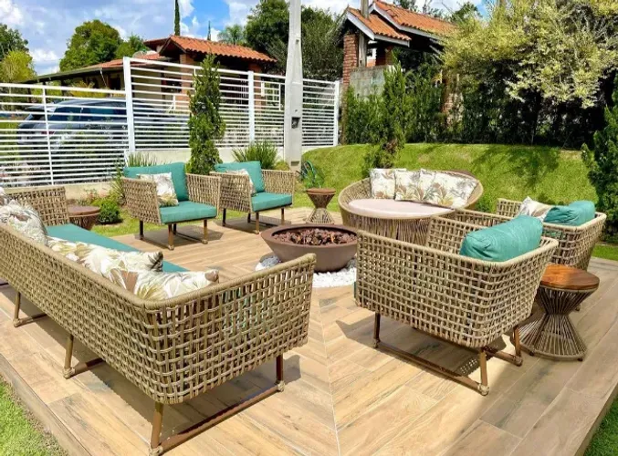 Conjunto Sofá + Poltronas + Chaise - Corda Náutica