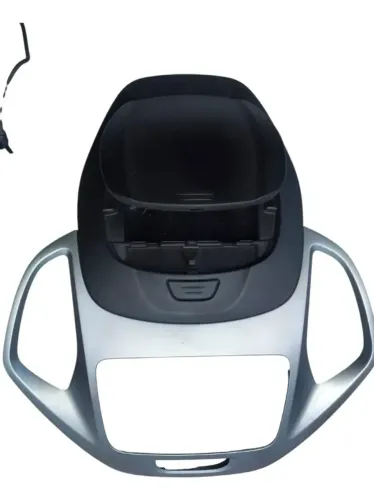 Moldura + Porta Objetos Central Ford Ka 2015 A 2019 Original Prateado (Usado)