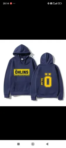 Moleton OHLINS capus- Tamanho G azul marinho top zero na embalagem