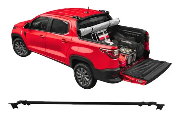 Barra Proteção Vidro Traseiro Fiat Strada Freedon 2023 2024 Preto