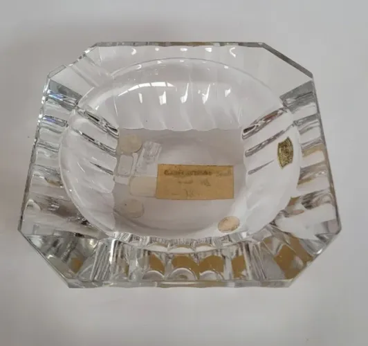 Cinzeiro de Cristal Val Saint Lambert Modelo Chesterfield