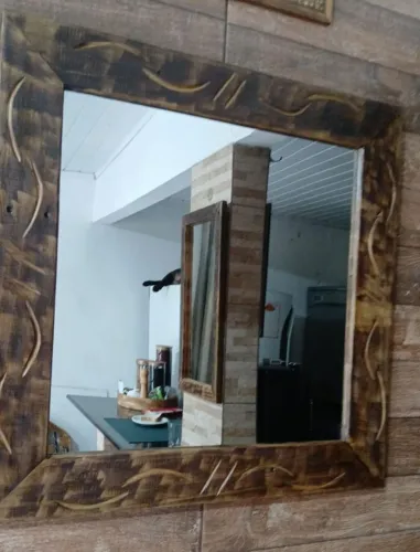 Vendo lindo espelho rústico decorativo