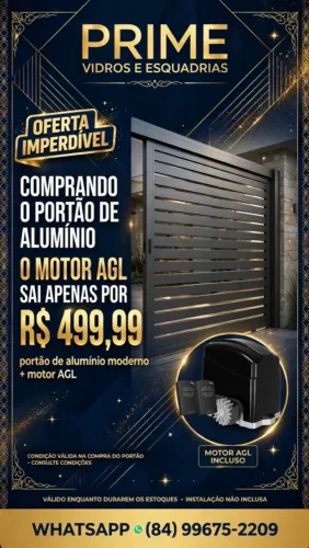 Promoção de portões e box 