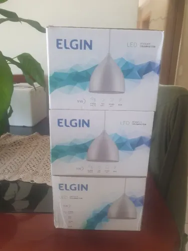 Luminária LED Pendente Elgin Colorido Fun 9W