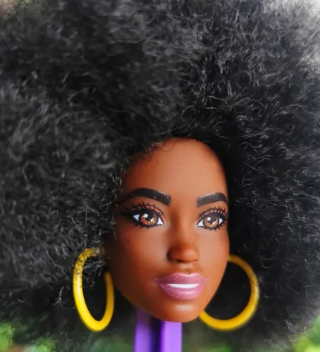 Cabeça Barbie Negra Black Power