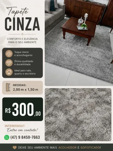Tapete Cinza