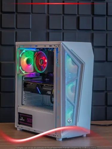 Desktop Gamer Ryzen 5 3600, RX 5600 XT, 16GB, SSD 480GB, Fonte 500W, Gabinete RGB