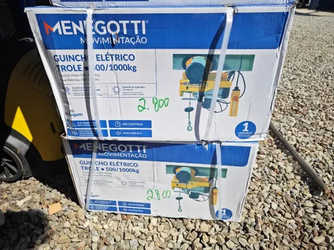 Guincho de coluna elétrico 1000 kg com trolley