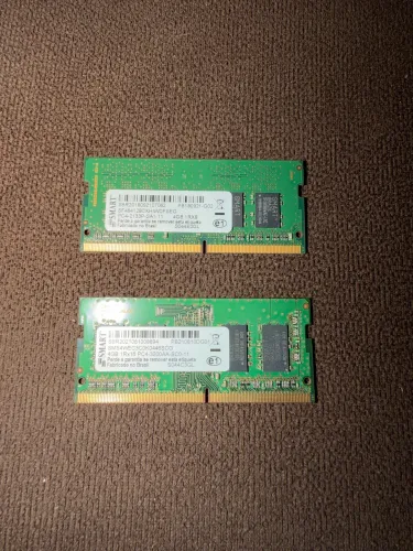 Memória DDR4 notebook 2x4GB 3200mhz e 2133mhz 